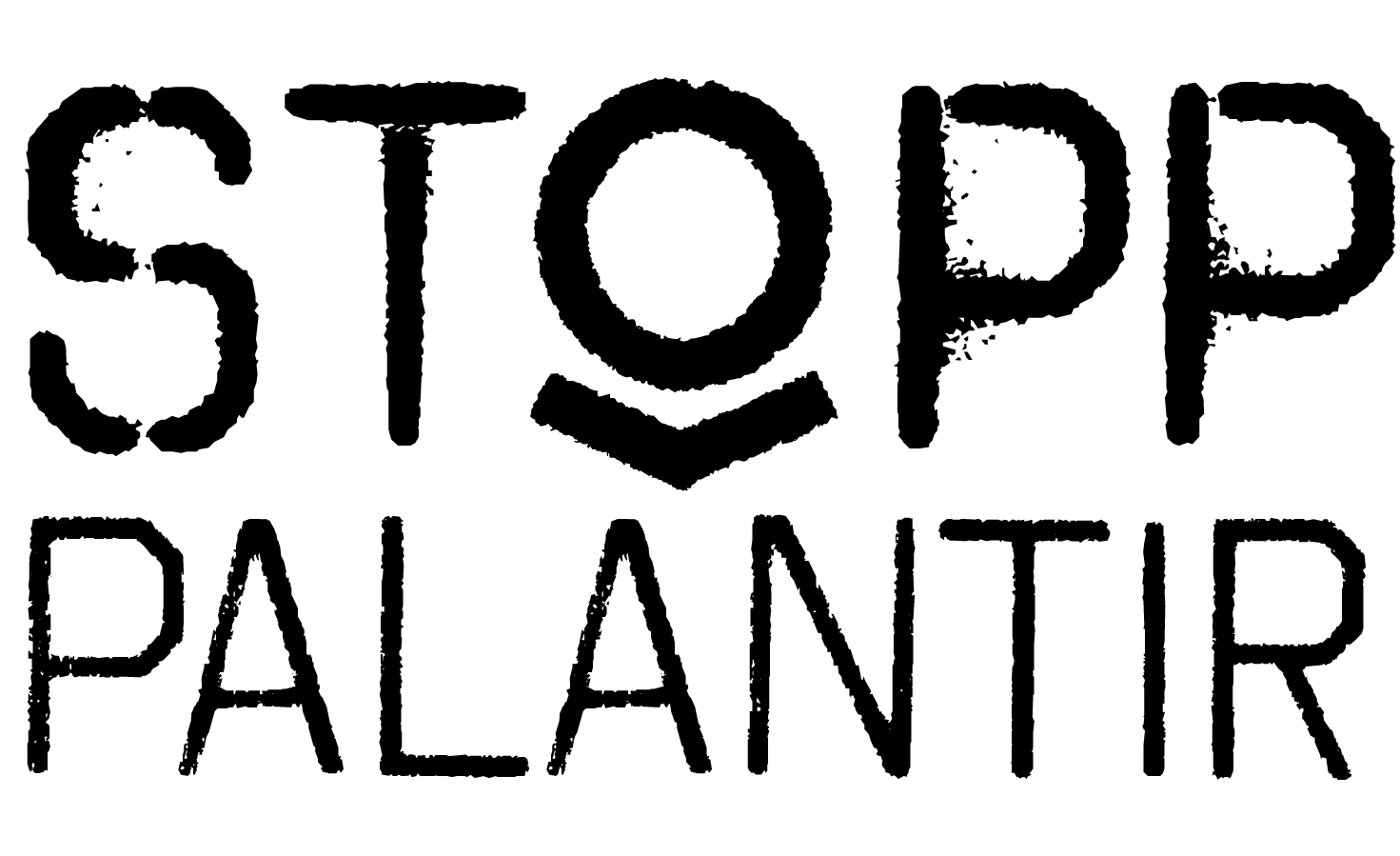 Firkantet Stopp Palantir-logo